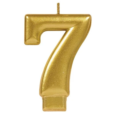 CANDLE #7 GOLD - FRENCH