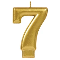 CANDLE #7 GOLD - FRENCH
