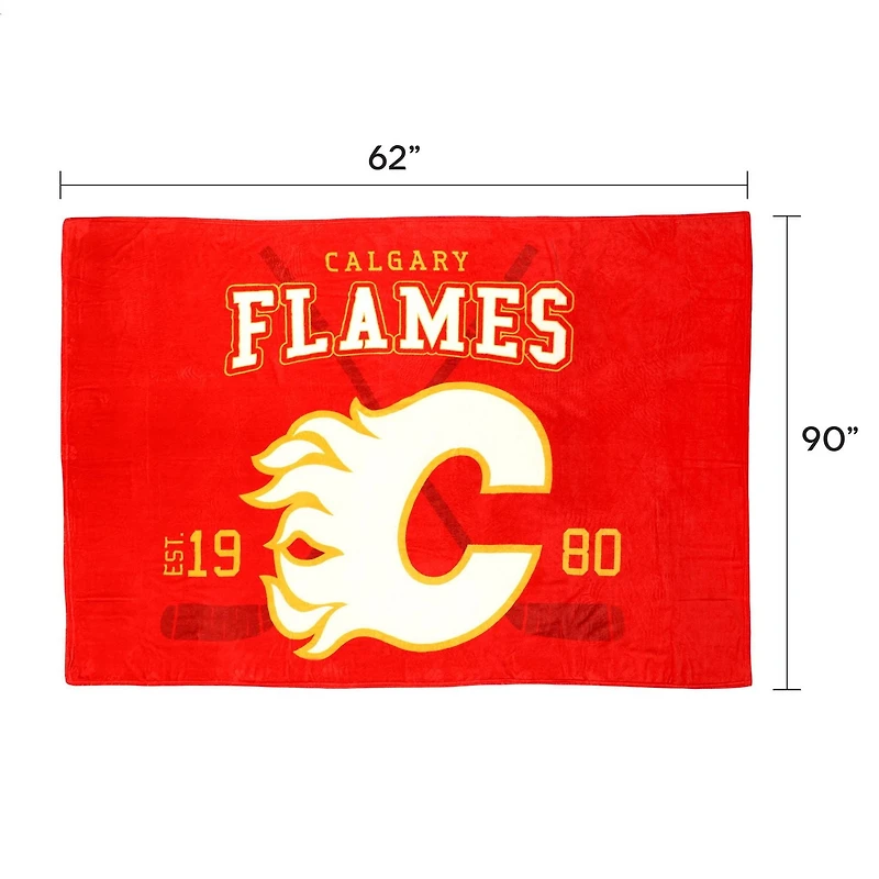 NHL Calgary Flames Jumbo Blanket, 62" x 90"