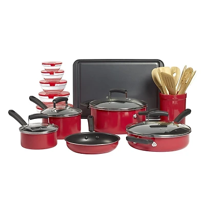 Basic Essentials 25Pc Aluminum Cookware Set