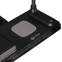 Lampe de bureau à DEL OttLite avec station de charge multiple, noir Lampe de bureau à DEL