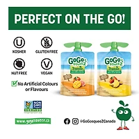 GoGo squeeZ Tropicalz Fruit Sauce Variety Pack, Mango Guava, Pineapple Passion Fruit, No Sugar Added. 90g per pouch, Pack of 12, 1.08kg