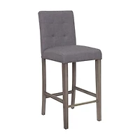 CorLiving Leila Fabric Upholstered Wood Leg Indoor Barstool - Sold Individually