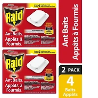 Raid Ant Killer Baits and Trap, Kills the Queen and Colony, For Household Use, Child Resistant, 2 Pack, 2 x 4 Count, 8 Baits