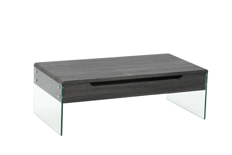 Table basse à plateau relevable Kyle, gris