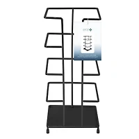 Era Tower Freestanding Toilet Paper Holder, Stacker, Matte Black  6.18" x 13.85in, Toilet Paper Holder Black