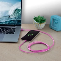Câble en tissu Merkury Charge + Sync USB-A vers USB-C, câble en tissu USB-A vers USB-