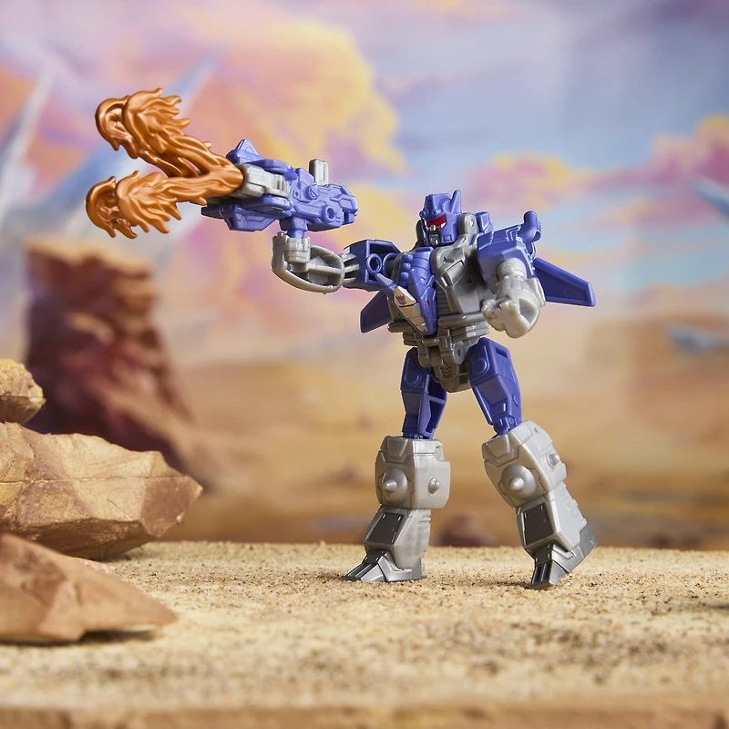 Transformers CYBERWORLD, figurine Cyber Changers Galvatron en armure