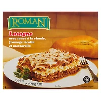 Fromage mozzarella Lasagne avec ricotta et sauce à la viande de Roman 2,27 kg