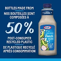Vinaigrette Ranch Aux Trois Fromages, Bouteille KRAFT VIN. RANCH TROIS FROMAGE 425M