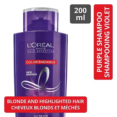 L’Oreal Paris Hair Expertise Shampooing Violet Color Radiance Shampooing violet que neutralise les tons cuivrés