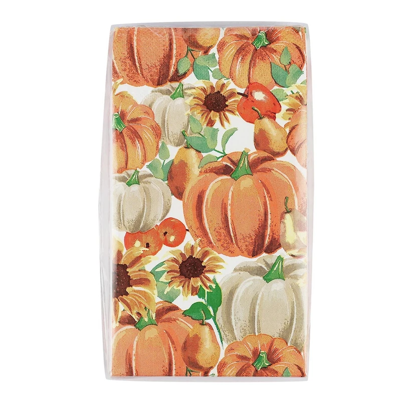 Mode de célébration! Grandes Serviettes de table Citrouilles et tournesols de Thanksgiving, 20ct