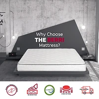 Primo Berri 8-Inch Hybrid Mattresses – Twin Size, Gel Memory Foam + Pocket Springs – Bed-in-a-Box for Responsive Sleep Comfort