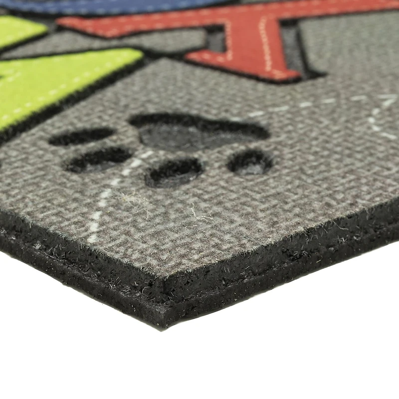 Mohawk Home Tapis d’entrée gris Wipe Your Paws, 46 x 76 cm (1 pi 6 po x 2 pi 6 po)