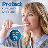 Philips Sonicare ProtectiveClean 6300 Whitening & Plaque Rechargeable Electric Toothbrush & Travel Case, HX6463/50, White