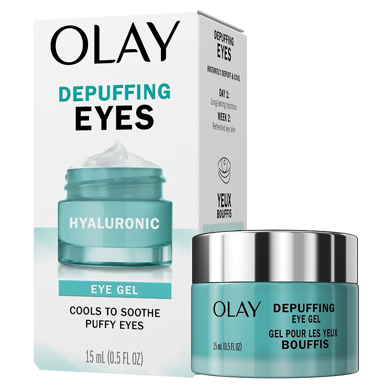 CRÈME POUR LES YEUX Olay HYALURONIQUE POUR LES YEUX BOUFFIS, sans parfum