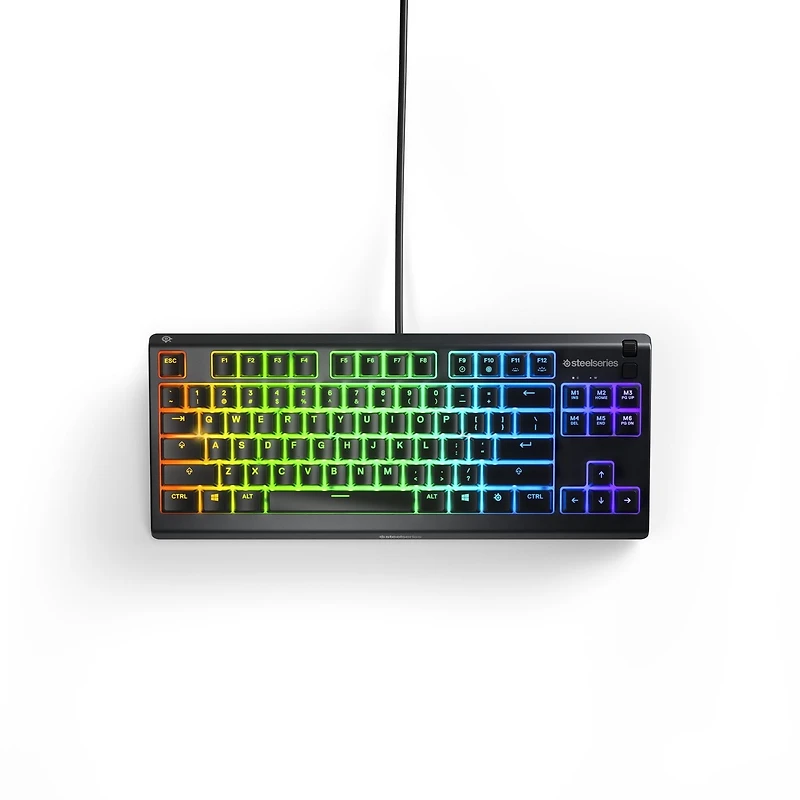 SteelSeries Apex 3 TKL Gaming Keyboard, Whisper Quiet & Water Resistant