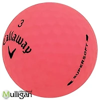 Mulligan - 36 balles de golf récupérées Callaway Supersoft Mat 5A, Rose