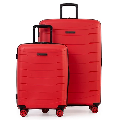 Air Canada Radius Hardside Luggage Set: 28 Inch Large Suitcase & Carry-On Luggage, 2 Pieces Suitcase Set with Wheels