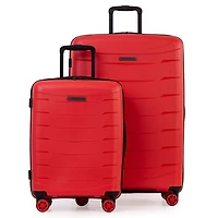 Air Canada Radius Hardside Luggage Set: 28 Inch Large Suitcase & Carry-On Luggage, 2 Pieces Suitcase Set with Wheels