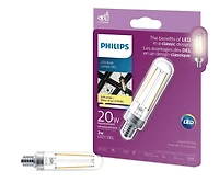 PHILIPS 20W T6 Soft White LED bulb (20W replacement), LED 20W FILA GL SW