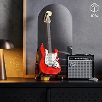LEGO Ideas Fender Stratocaster 21329 DIY Guitar Model Building Set with 65 Princeton Reverb Amplifier & Authentic Accessories, Great Birthday Gift