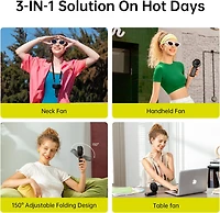 Ventilateur portatif Jisulife Life7 Noir