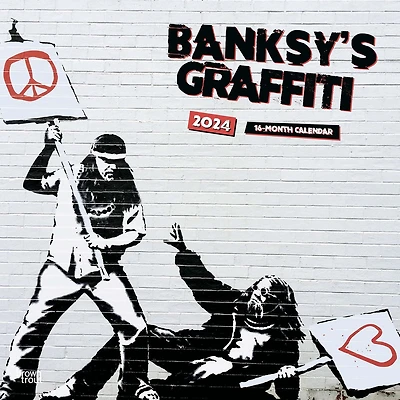 BrownTrout Graffitis de Banksy 2024 Mur Carré 30.48x60.96 CM, 9781975466725