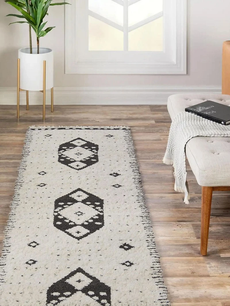 ECARPET Lyra Tapis de Couloir pour Salon, Chambre, Salle A Manger, Entrée, Couloir et Plus Encore.