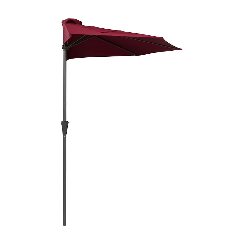 Parasol d'extérieur CorLiving Versa de 2,6 m avec cadre en acier pour petits espaces