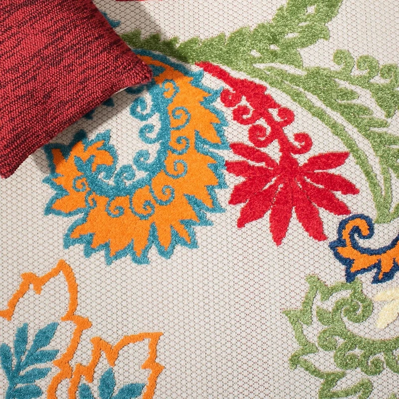 SAFAVIEH Cabana Kuzman Floral Outdoor Area Rug