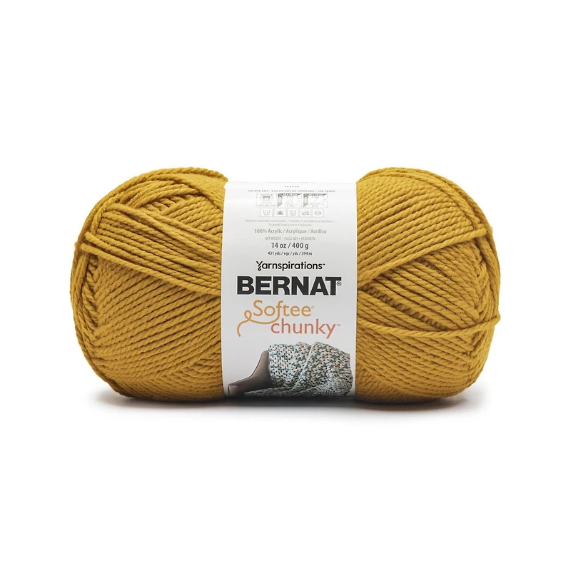 "Bernat® Fil Softee® Chunky™, Acrylique #6 Super Volumineux, 14oz/400g, 431 Yards" Fil à tricoter de taille économique