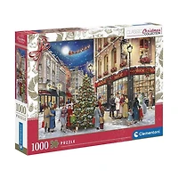 Clementoni - Puzzle de 1000 pièces - Promenade de Noël - Fabriqué en Italie