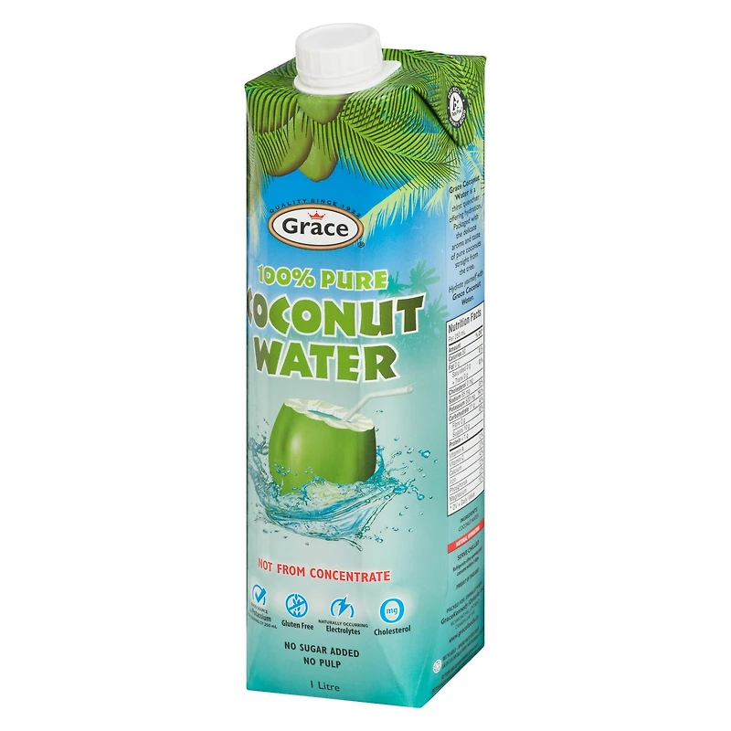 Grace 100% Pure Coconut Water, 1L Bottle