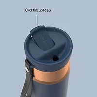 Contigo SnapSeal Insulated Stainless Steel Water Bottle with Carrying Strap, 16 oz (473 ml) – Leak-Proof, BPA-Free, Lead-Free, Dishwasher Safe