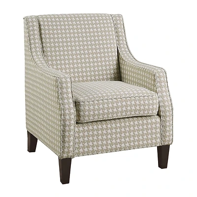 Topline Home Furnishings Accent Chair, Houndstooth Pattern