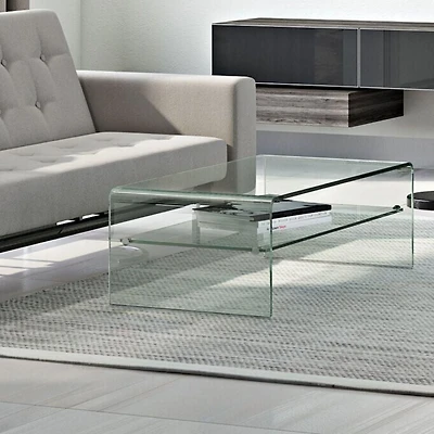 Table basse en verre