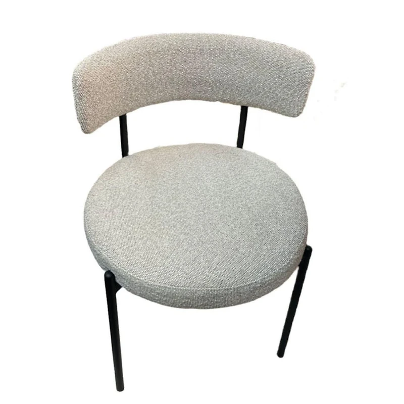 Chaise Boucle Federica II de couleur blanche -  Lot de 2