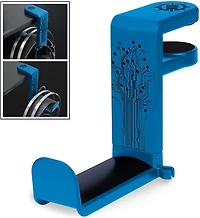 ENHANCE Support pour casque de jeu pour PC - Support pour casque de bureau avec bras rotatif réglable à 360 °, pince de crochet pour casque de bureau, ajustement universel, organiseur de clip de câble