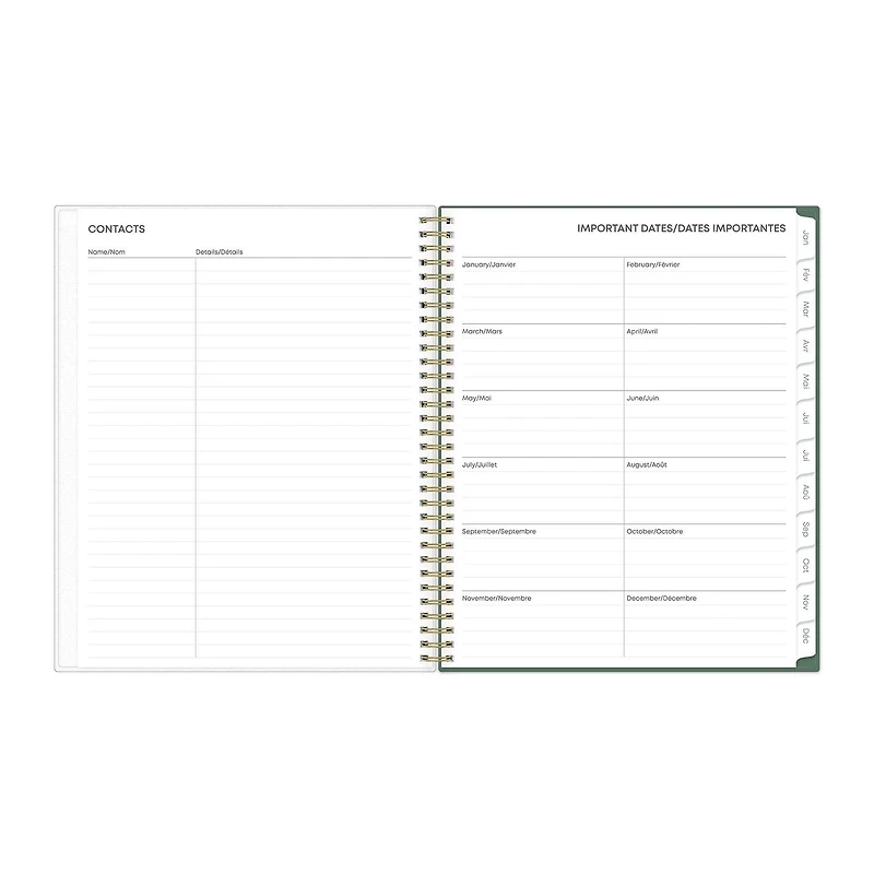 2024 Weekly Monthly Planner, 8.5x11, Blue Sky, Monroe Light