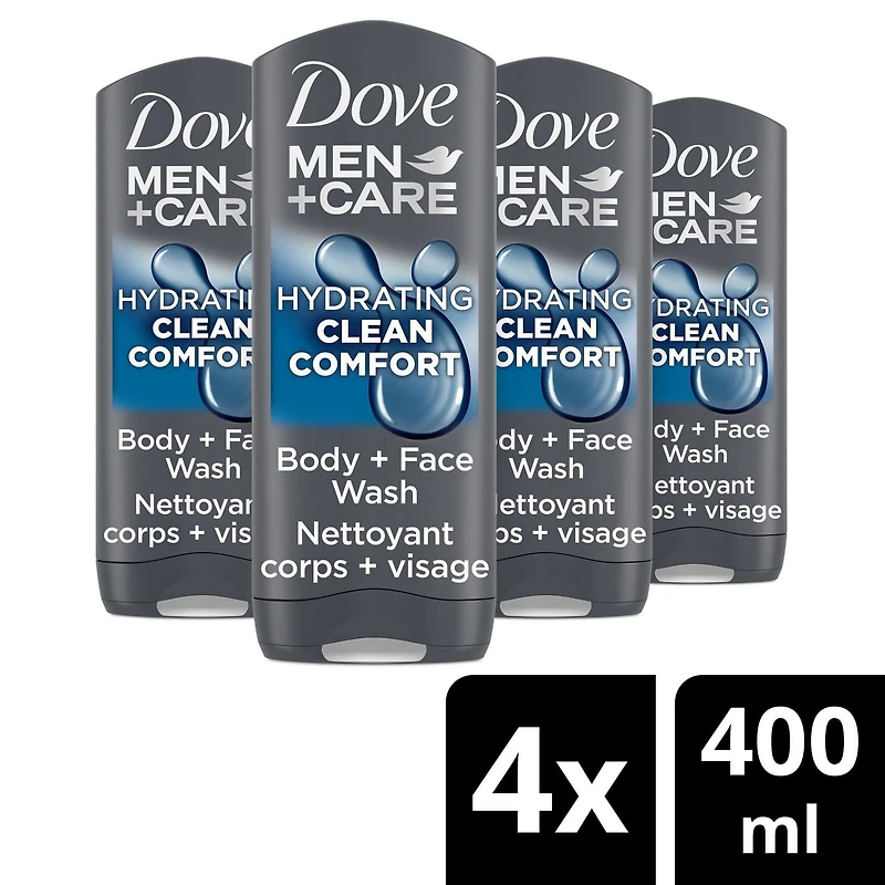 Nettoyant Corps et Visage Dove Men Care avec technologie nourrissante 24 h MicroMoisture