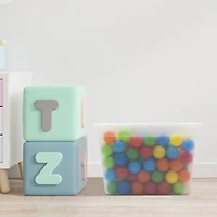 Gracious Living 39L Clear Snap Lid Tote