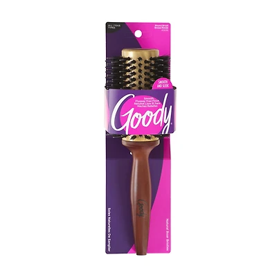 Goody Styling Essentials Smooth Blends Brosse à cheveux ronde en céramique de sanglier, 1 pièce