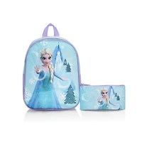 Ensemble Junior économique 2 pièces Disney Kids Frozen (Sac à dos & Trousse) (D-EST-JBP-FZ01-25AR) Ensemble de 2 pièces Écono Junior La Reine des neiges