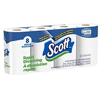 Scott Rapid-Dissolving Toilet Paper for RVs & Boats, 48 Double Rolls