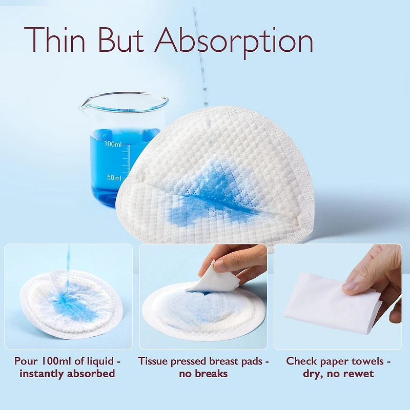Momcozy Disposable Nursing Pads, Ultra Soft Breast Pads, 120 Pads