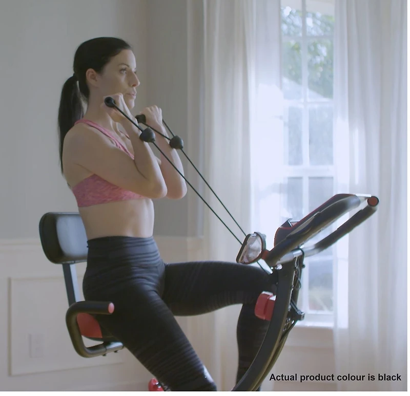 Echelon Flex Ultra Folding Upright and Recumbent Bike with LCD display and FREE 30-day trial of Echelon FitPass membership - Black