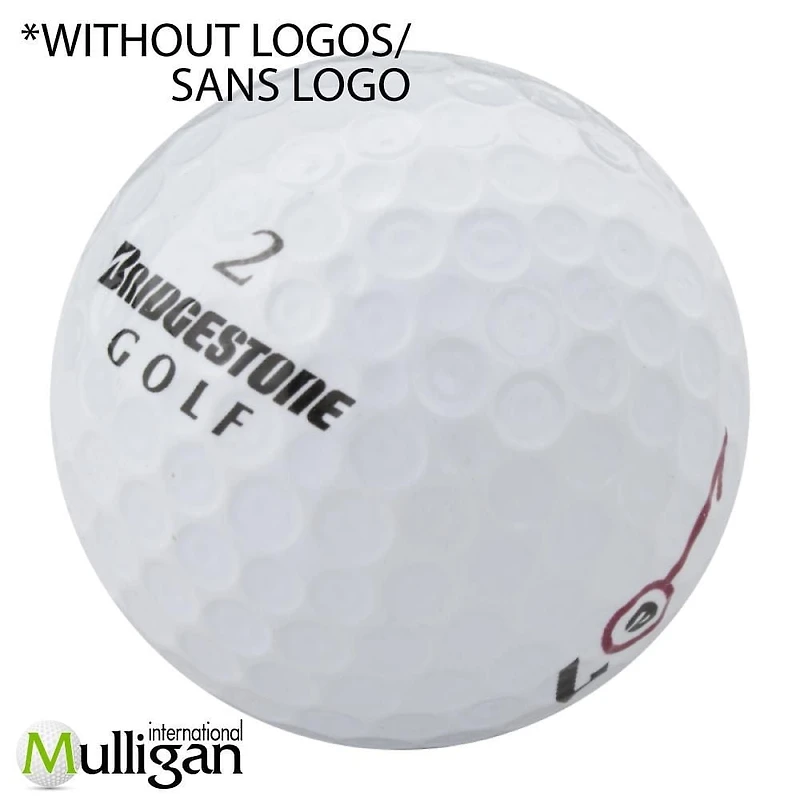 Mulligan - 48 balles de golf récupérées Bridgestone e7 5A Pristine, Blanc