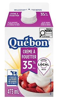 Crème à fouetter 35 % Québon 473 ml
