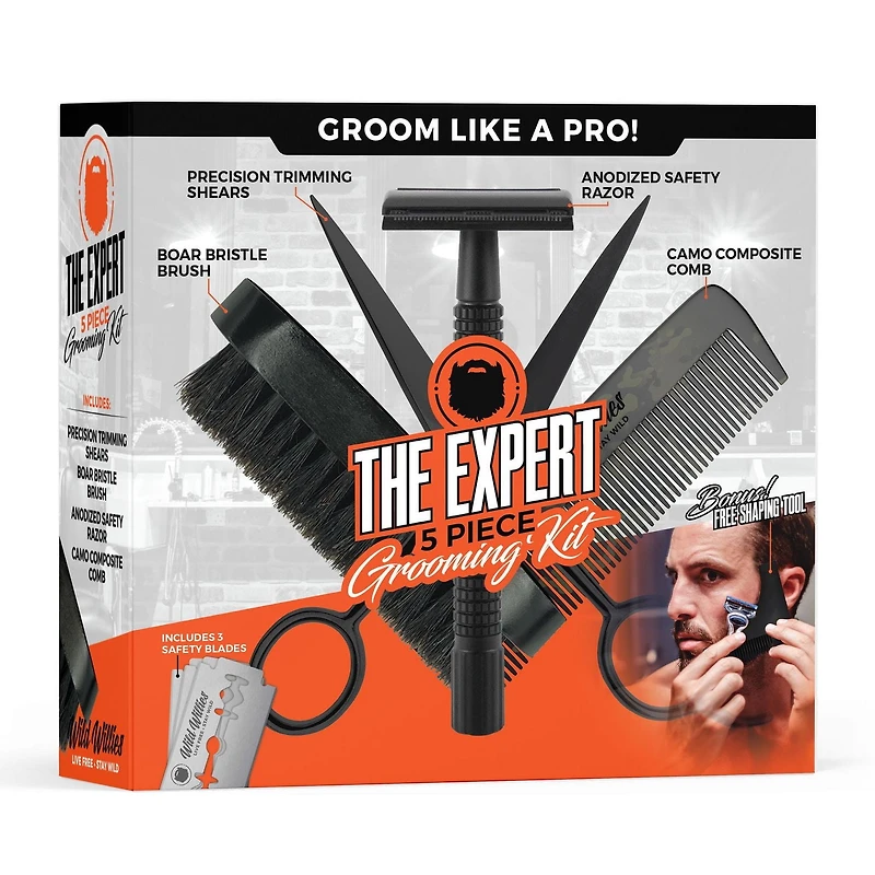 Wild Willies , The Expert Trousse de Soins pour la Barbe, Outils d'Entretien pour la Barbe, Trousse